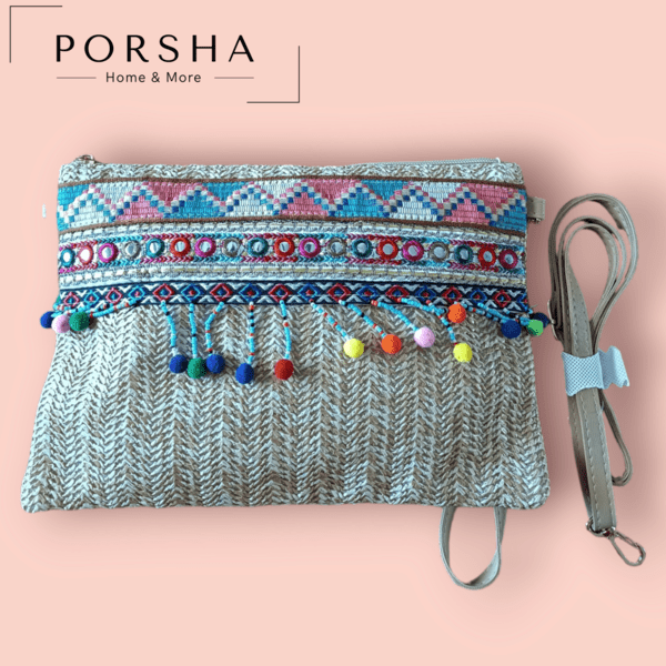 Χειροποίητο Τσαντάκι Boho Clutch Bag 20×28 cm